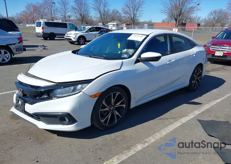 2019 Honda Civic Sport from USA, damaged, VIN 2HGFC2F89KH549223
